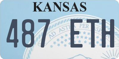 KS license plate 487ETH