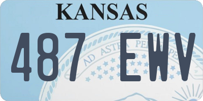 KS license plate 487EWV