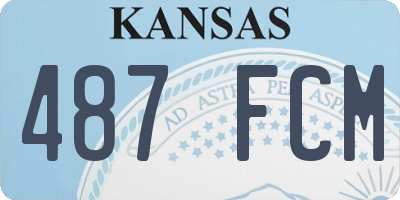 KS license plate 487FCM