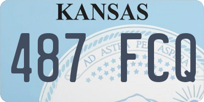 KS license plate 487FCQ