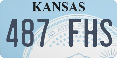 KS license plate 487FHS