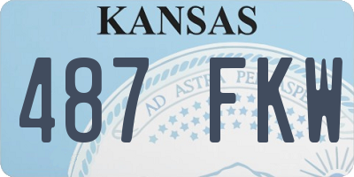 KS license plate 487FKW