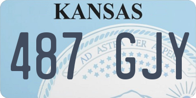 KS license plate 487GJY