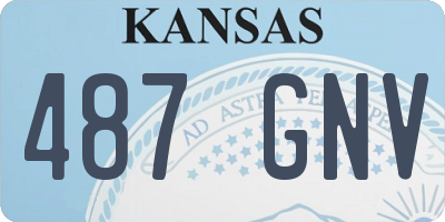 KS license plate 487GNV