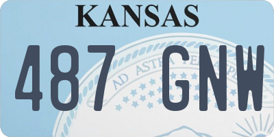 KS license plate 487GNW