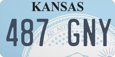 KS license plate 487GNY