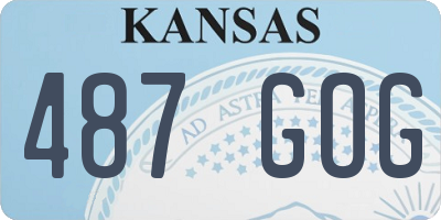 KS license plate 487GOG