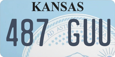 KS license plate 487GUU