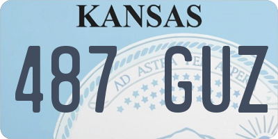 KS license plate 487GUZ