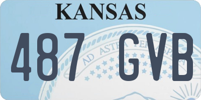 KS license plate 487GVB