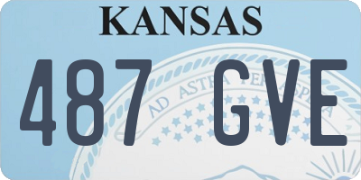 KS license plate 487GVE