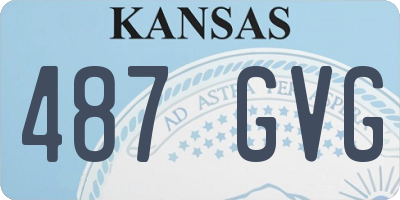 KS license plate 487GVG