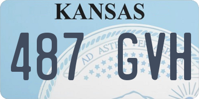 KS license plate 487GVH