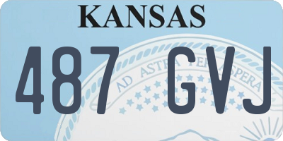 KS license plate 487GVJ