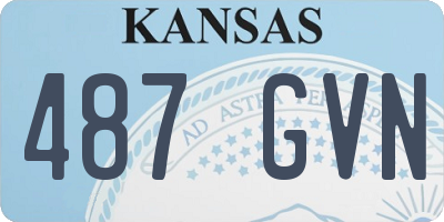 KS license plate 487GVN