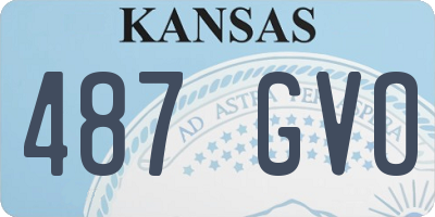 KS license plate 487GVO