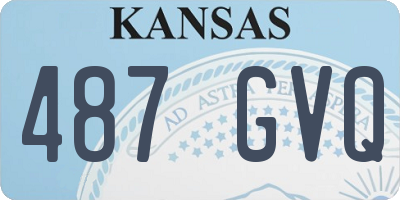 KS license plate 487GVQ