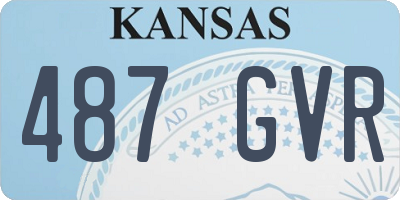 KS license plate 487GVR