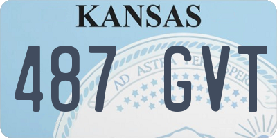 KS license plate 487GVT