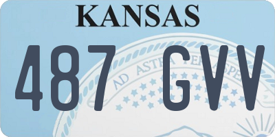 KS license plate 487GVV