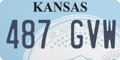 KS license plate 487GVW