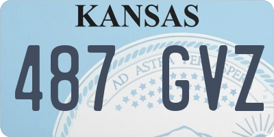 KS license plate 487GVZ