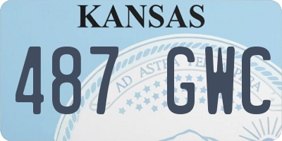 KS license plate 487GWC