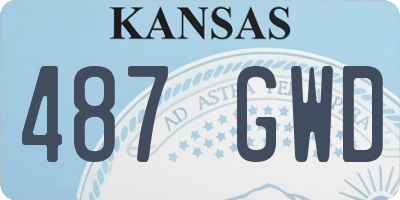KS license plate 487GWD