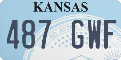KS license plate 487GWF