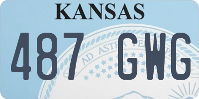 KS license plate 487GWG