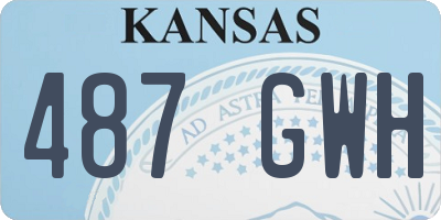 KS license plate 487GWH