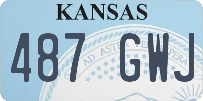 KS license plate 487GWJ
