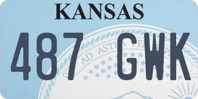KS license plate 487GWK