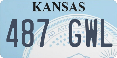 KS license plate 487GWL