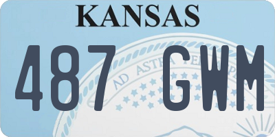 KS license plate 487GWM