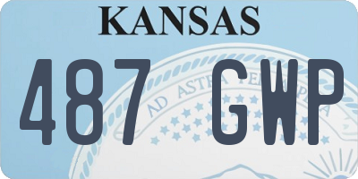 KS license plate 487GWP
