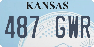 KS license plate 487GWR