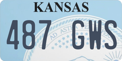 KS license plate 487GWS