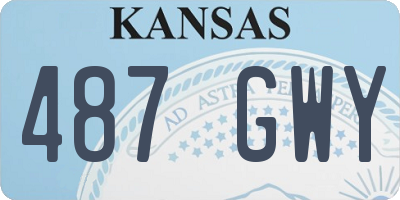 KS license plate 487GWY