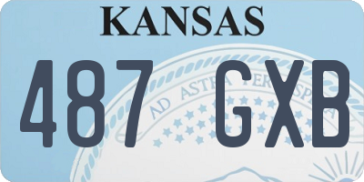 KS license plate 487GXB