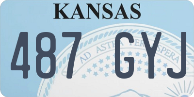 KS license plate 487GYJ