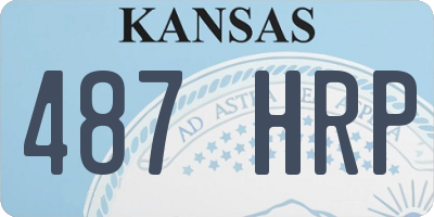 KS license plate 487HRP