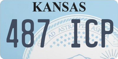 KS license plate 487ICP