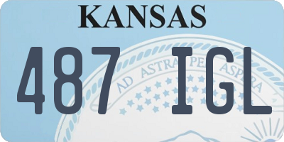 KS license plate 487IGL