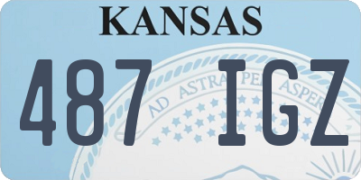 KS license plate 487IGZ