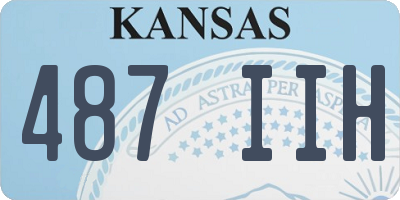 KS license plate 487IIH