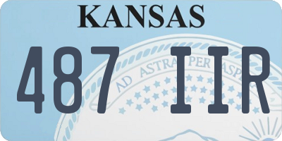 KS license plate 487IIR
