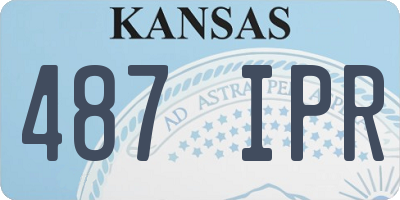 KS license plate 487IPR