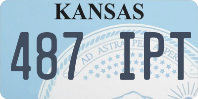 KS license plate 487IPT