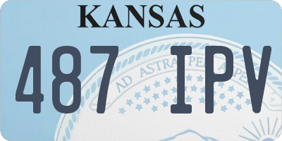 KS license plate 487IPV